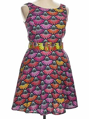 Retrolicious Neon Daisy Dress